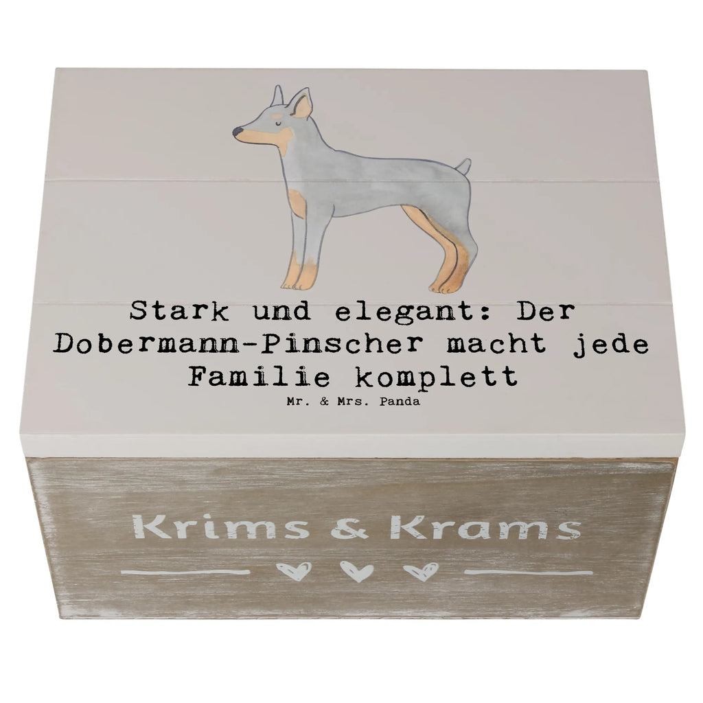Holzkiste Dobermann Pinscher Aufbewahrungsbox, Dekokiste, Geschenkdose, Geschenkbox, Erinnerungsbox, Kiste, Erinnerungskiste, Holzkiste, Schatzkiste, XXL, Schatulle, Truhe, Hund, Hunderasse, Rassehund, Hundebesitzer, Geschenk, Tierfreund, Schenken, Welpe