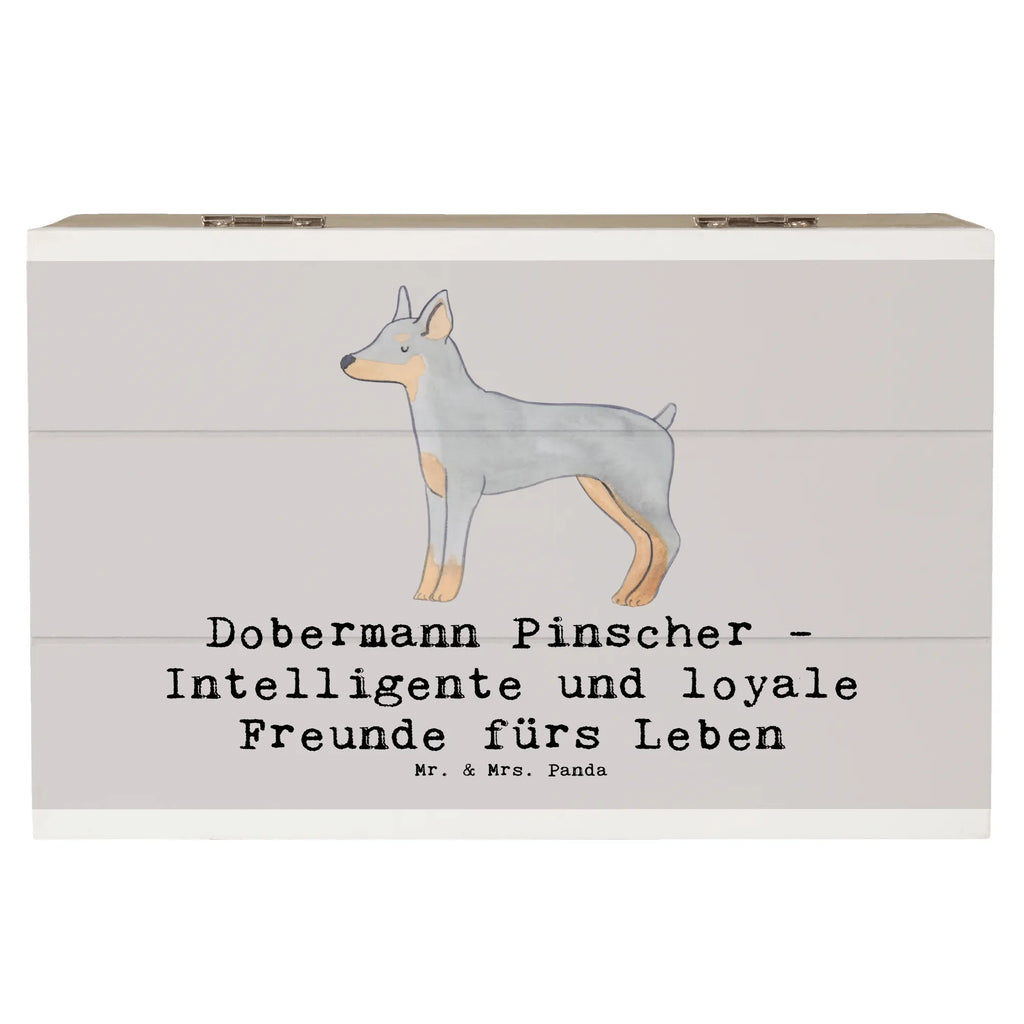Holzkiste Dobermann Pinscher Freund Schatulle, XXL, Erinnerungsbox, Truhe, Holzkiste, Geschenkdose, Geschenkbox, Aufbewahrungsbox, Erinnerungskiste, Kiste, Dekokiste, Schatzkiste, Hund, Hunderasse, Rassehund, Hundebesitzer, Geschenk, Tierfreund, Schenken, Welpe