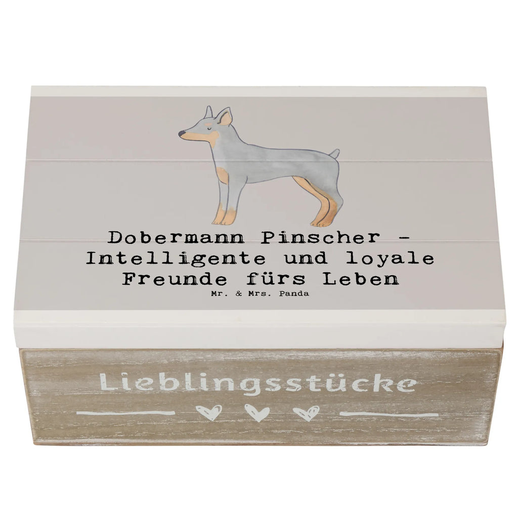 Holzkiste Dobermann Pinscher Freund Schatulle, XXL, Erinnerungsbox, Truhe, Holzkiste, Geschenkdose, Geschenkbox, Aufbewahrungsbox, Erinnerungskiste, Kiste, Dekokiste, Schatzkiste, Hund, Hunderasse, Rassehund, Hundebesitzer, Geschenk, Tierfreund, Schenken, Welpe