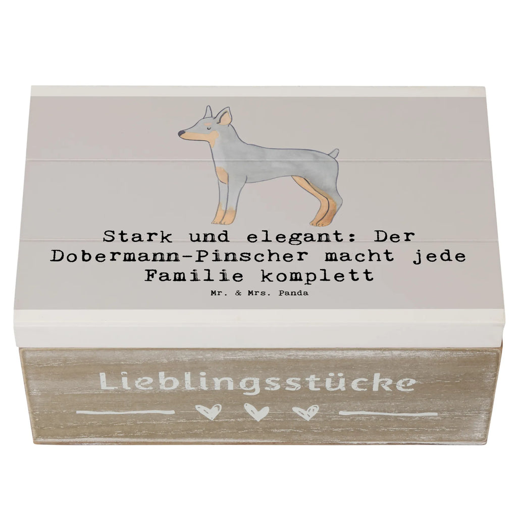 Holzkiste Dobermann Pinscher Aufbewahrungsbox, Dekokiste, Geschenkdose, Geschenkbox, Erinnerungsbox, Kiste, Erinnerungskiste, Holzkiste, Schatzkiste, XXL, Schatulle, Truhe, Hund, Hunderasse, Rassehund, Hundebesitzer, Geschenk, Tierfreund, Schenken, Welpe