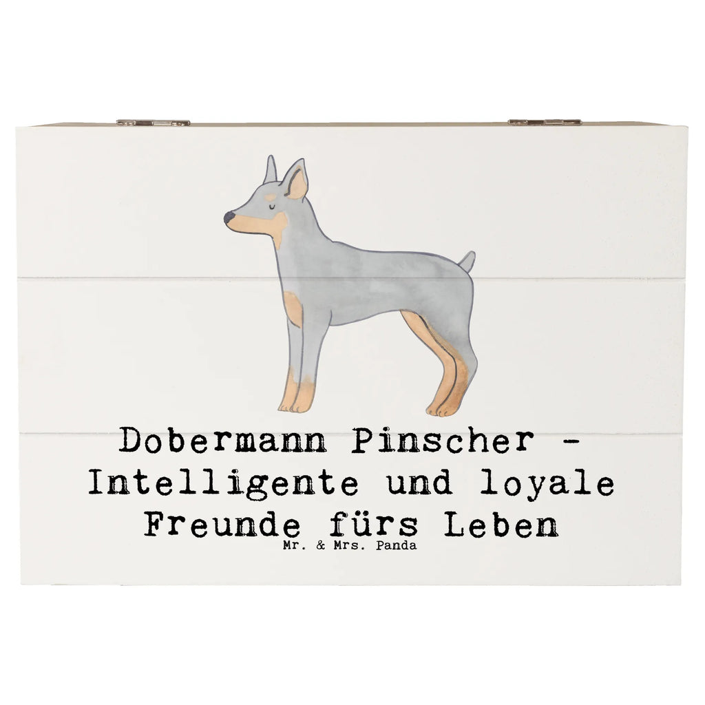 Holzkiste Dobermann Pinscher Freund Schatulle, XXL, Erinnerungsbox, Truhe, Holzkiste, Geschenkdose, Geschenkbox, Aufbewahrungsbox, Erinnerungskiste, Kiste, Dekokiste, Schatzkiste, Hund, Hunderasse, Rassehund, Hundebesitzer, Geschenk, Tierfreund, Schenken, Welpe