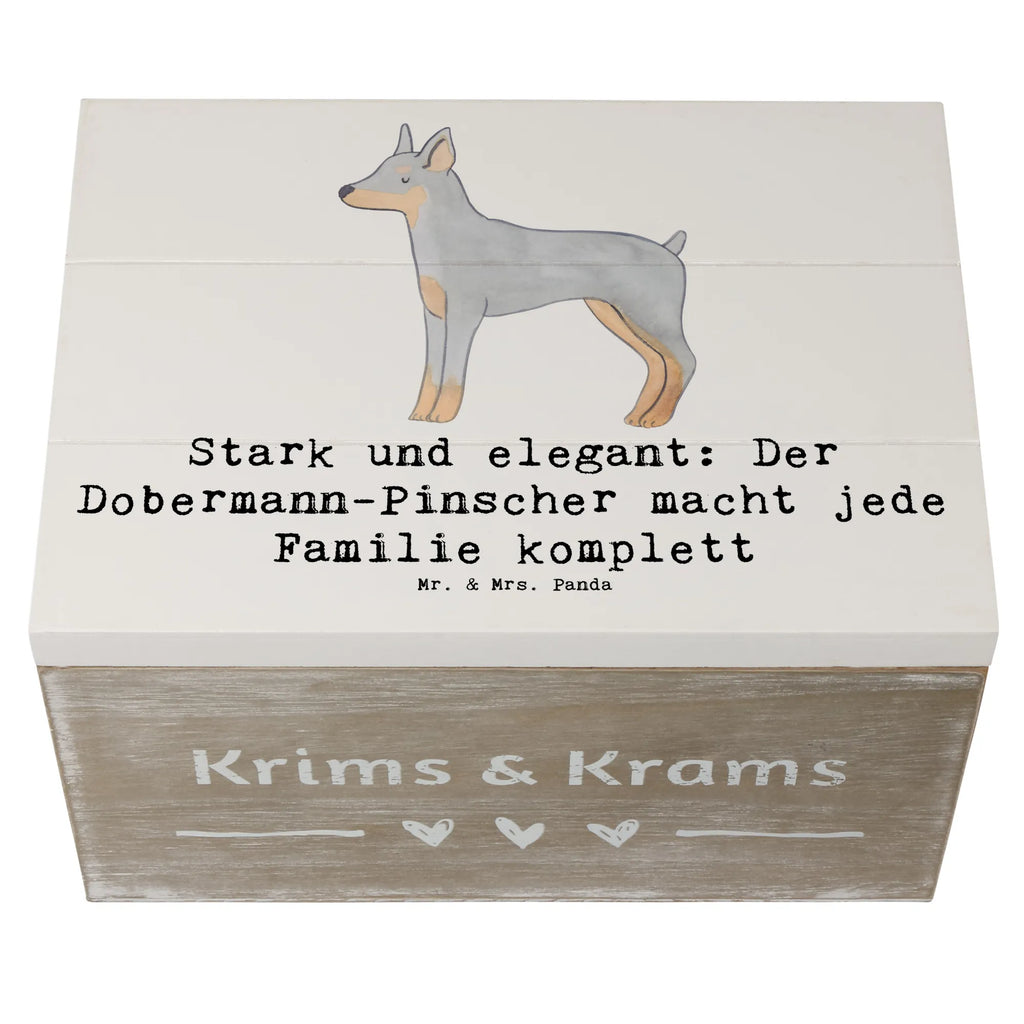 Holzkiste Dobermann Pinscher Aufbewahrungsbox, Dekokiste, Geschenkdose, Geschenkbox, Erinnerungsbox, Kiste, Erinnerungskiste, Holzkiste, Schatzkiste, XXL, Schatulle, Truhe, Hund, Hunderasse, Rassehund, Hundebesitzer, Geschenk, Tierfreund, Schenken, Welpe
