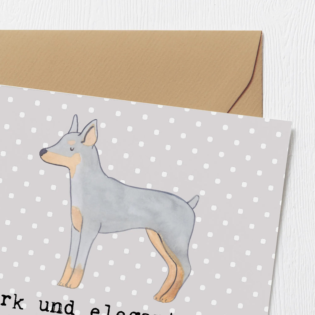 Deluxe Karte Dobermann Pinscher Glückwunschkarte, Klappkarte, Hochwertige Klappkarte, Hochwertige Grußkarte, Einladungskarte, Grußkarte, Karte, Hochzeitskarte, Geburtstagskarte, Hund, Hunderasse, Rassehund, Hundebesitzer, Geschenk, Tierfreund, Schenken, Welpe