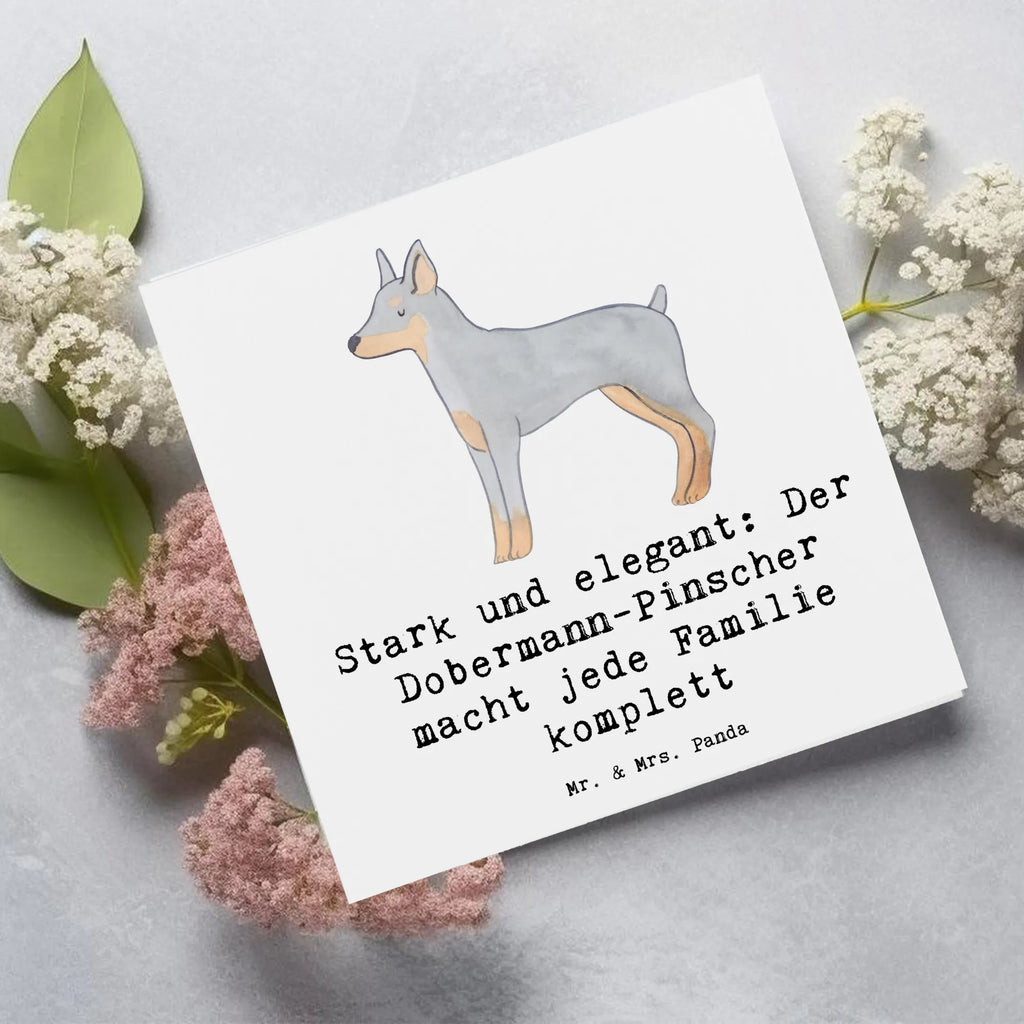Deluxe Karte Dobermann Pinscher Glückwunschkarte, Klappkarte, Hochwertige Klappkarte, Hochwertige Grußkarte, Einladungskarte, Grußkarte, Karte, Hochzeitskarte, Geburtstagskarte, Hund, Hunderasse, Rassehund, Hundebesitzer, Geschenk, Tierfreund, Schenken, Welpe