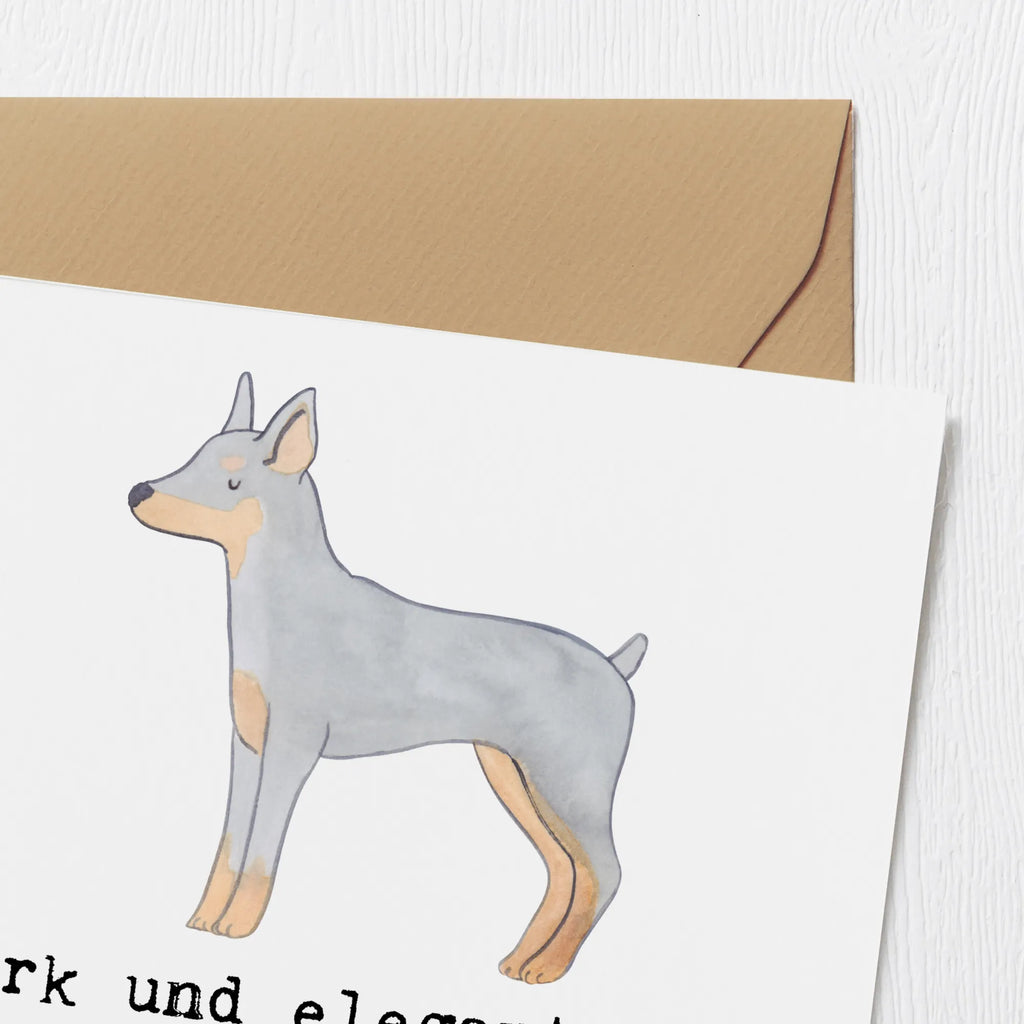 Deluxe Karte Dobermann Pinscher Glückwunschkarte, Klappkarte, Hochwertige Klappkarte, Hochwertige Grußkarte, Einladungskarte, Grußkarte, Karte, Hochzeitskarte, Geburtstagskarte, Hund, Hunderasse, Rassehund, Hundebesitzer, Geschenk, Tierfreund, Schenken, Welpe