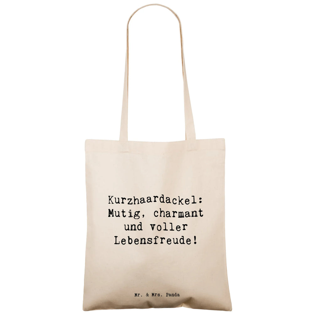 Tote bag Saying Kurzhaardackel: Mutig, charmant und voller Lebensfreude! Tragetasche, Schultertasche, Stofftasche, Stoffbeutel, Jutetasche, Einkaufstasche, Badetasche, Tasche, Jutebeutel, Shopper, Einkaufstüte, Beuteltasche, Strandtasche, Umhängetasche, Beutel, Laptoptasche, Hund, Hunderasse, Rassehund, Hundebesitzer, Geschenk, Tierfreund, Schenken, Welpe