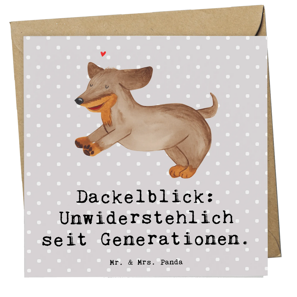 Deluxe Card Dackelblick: Unwiderstehlich seit Generationen. Karte, Hochwertige Klappkarte, Grußkarte, Einladungskarte, Geburtstagskarte, Hochzeitskarte, Glückwunschkarte, Hochwertige Grußkarte, Klappkarte, Hund, Hunderasse, Rassehund, Hundebesitzer, Geschenk, Tierfreund, Schenken, Welpe