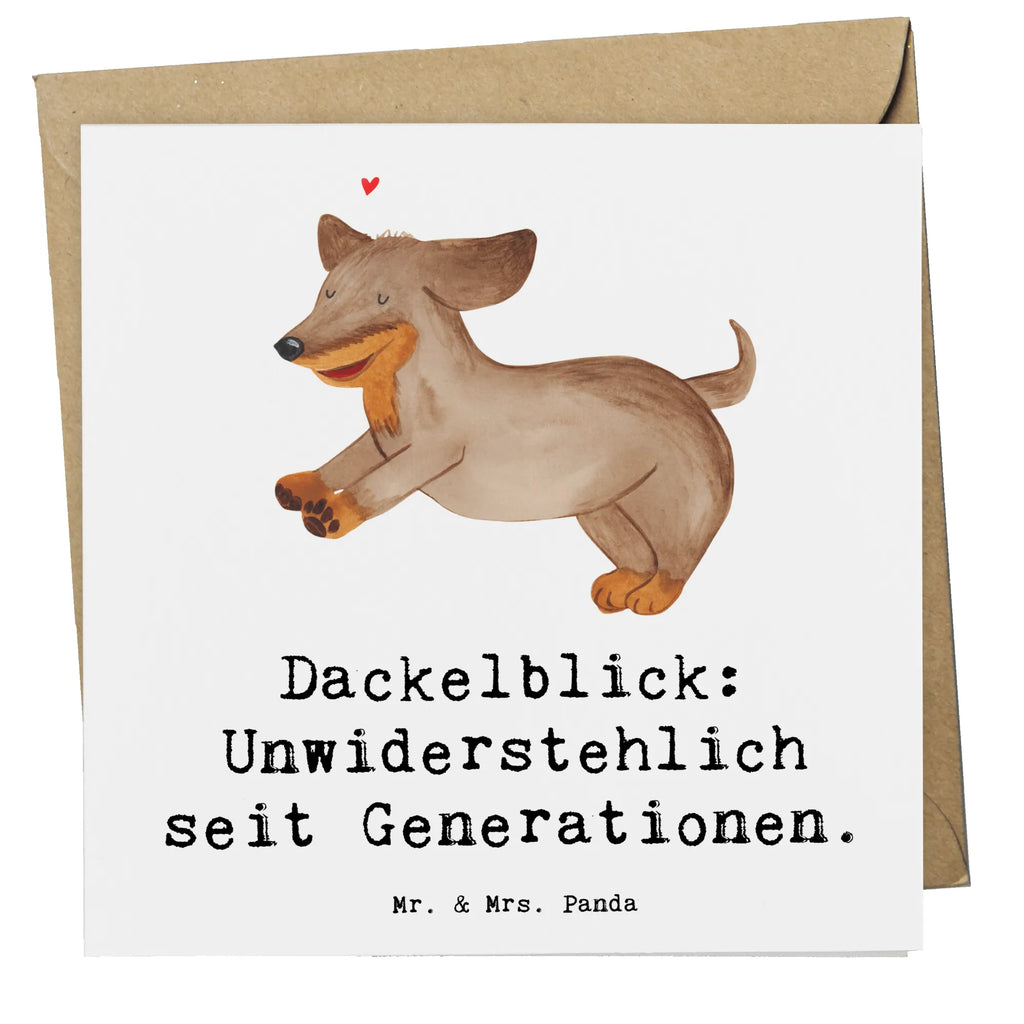 Deluxe Card Dackelblick: Unwiderstehlich seit Generationen. Karte, Hochwertige Klappkarte, Grußkarte, Einladungskarte, Geburtstagskarte, Hochzeitskarte, Glückwunschkarte, Hochwertige Grußkarte, Klappkarte, Hund, Hunderasse, Rassehund, Hundebesitzer, Geschenk, Tierfreund, Schenken, Welpe