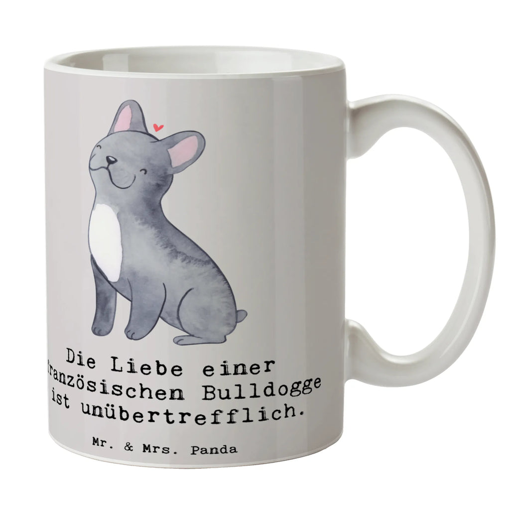 Tasse Französische Bulldogge Liebe Tasse, Geschenktasse, Tasse mit Zitaten, Keramiktasse, Teetasse, Kaffeetasse, Porzellantasse, Bürotasse, Tasse mit Motiven, Hund, Hunderasse, Rassehund, Hundebesitzer, Geschenk, Tierfreund, Schenken, Welpe