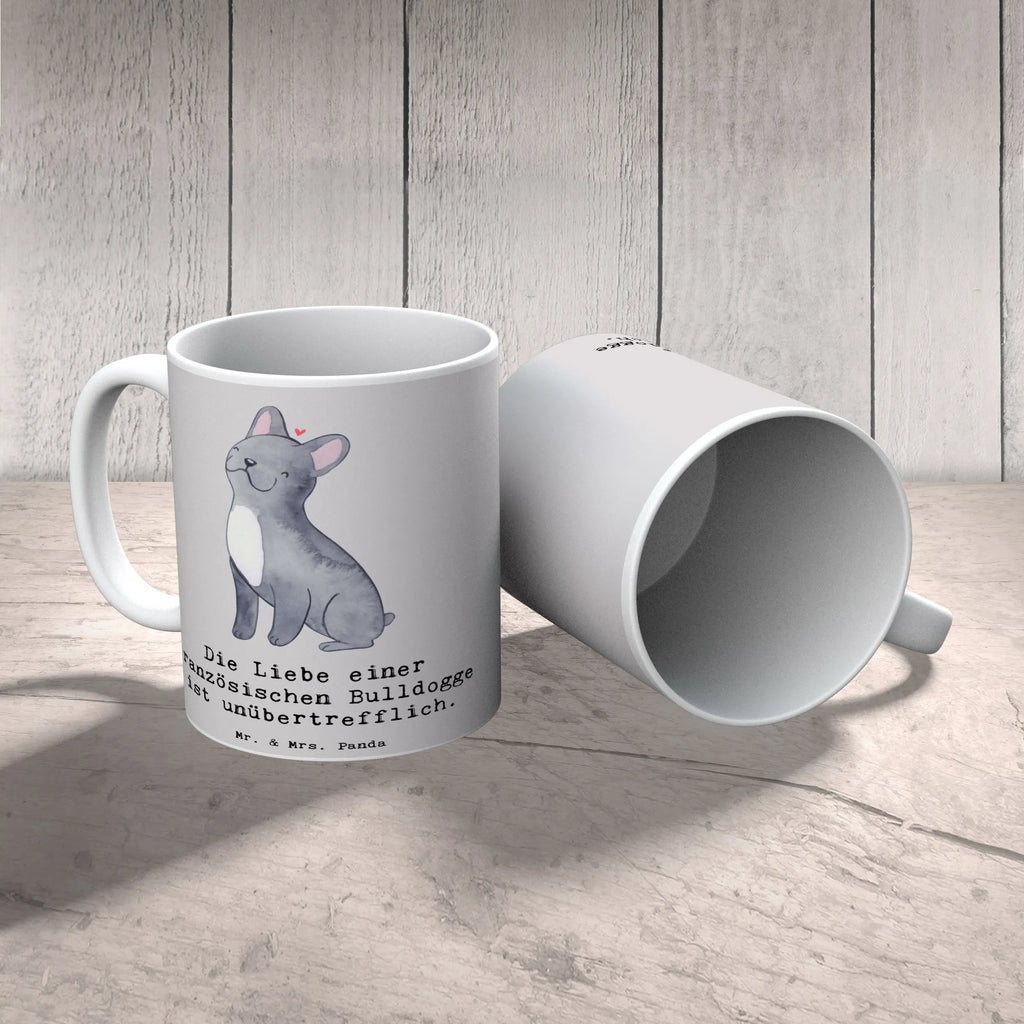 Tasse Französische Bulldogge Liebe Tasse, Geschenktasse, Tasse mit Zitaten, Keramiktasse, Teetasse, Kaffeetasse, Porzellantasse, Bürotasse, Tasse mit Motiven, Hund, Hunderasse, Rassehund, Hundebesitzer, Geschenk, Tierfreund, Schenken, Welpe