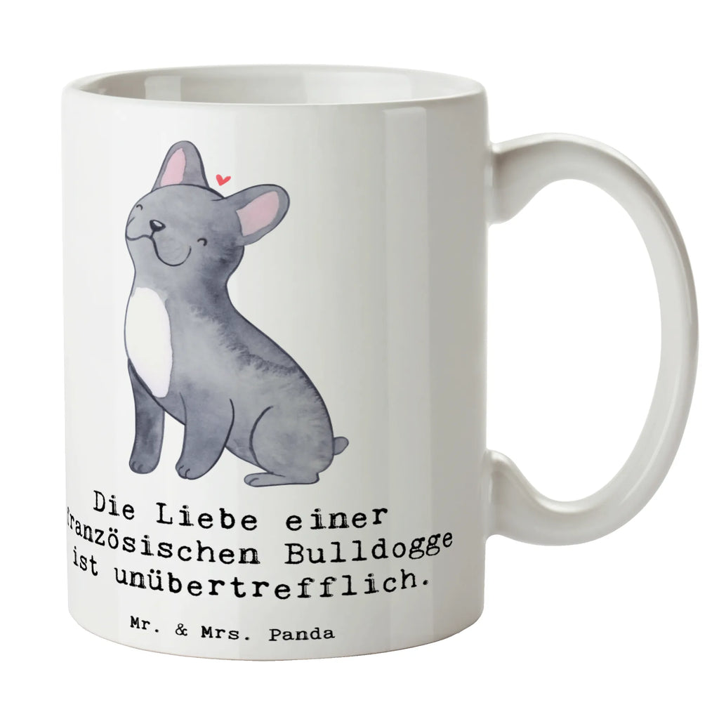 Tasse Französische Bulldogge Liebe Tasse, Geschenktasse, Tasse mit Zitaten, Keramiktasse, Teetasse, Kaffeetasse, Porzellantasse, Bürotasse, Tasse mit Motiven, Hund, Hunderasse, Rassehund, Hundebesitzer, Geschenk, Tierfreund, Schenken, Welpe