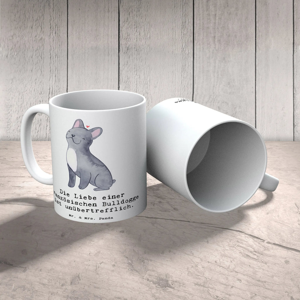 Tasse Französische Bulldogge Liebe Tasse, Geschenktasse, Tasse mit Zitaten, Keramiktasse, Teetasse, Kaffeetasse, Porzellantasse, Bürotasse, Tasse mit Motiven, Hund, Hunderasse, Rassehund, Hundebesitzer, Geschenk, Tierfreund, Schenken, Welpe