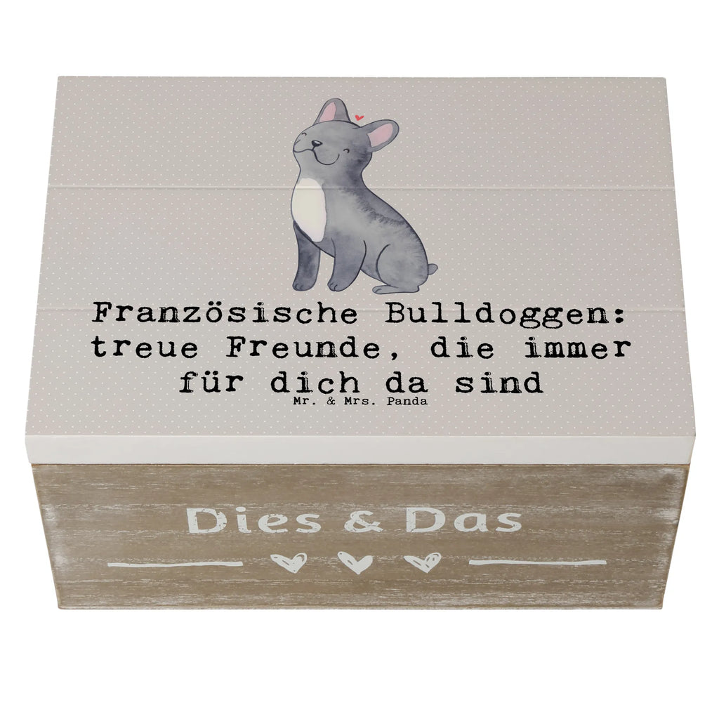 Holzkiste Französische Bulldogge Freund Truhe, Kiste, Erinnerungskiste, Geschenkbox, Schatzkiste, Erinnerungsbox, Dekokiste, Geschenkdose, XXL, Aufbewahrungsbox, Holzkiste, Schatulle, Hund, Hunderasse, Rassehund, Hundebesitzer, Geschenk, Tierfreund, Schenken, Welpe