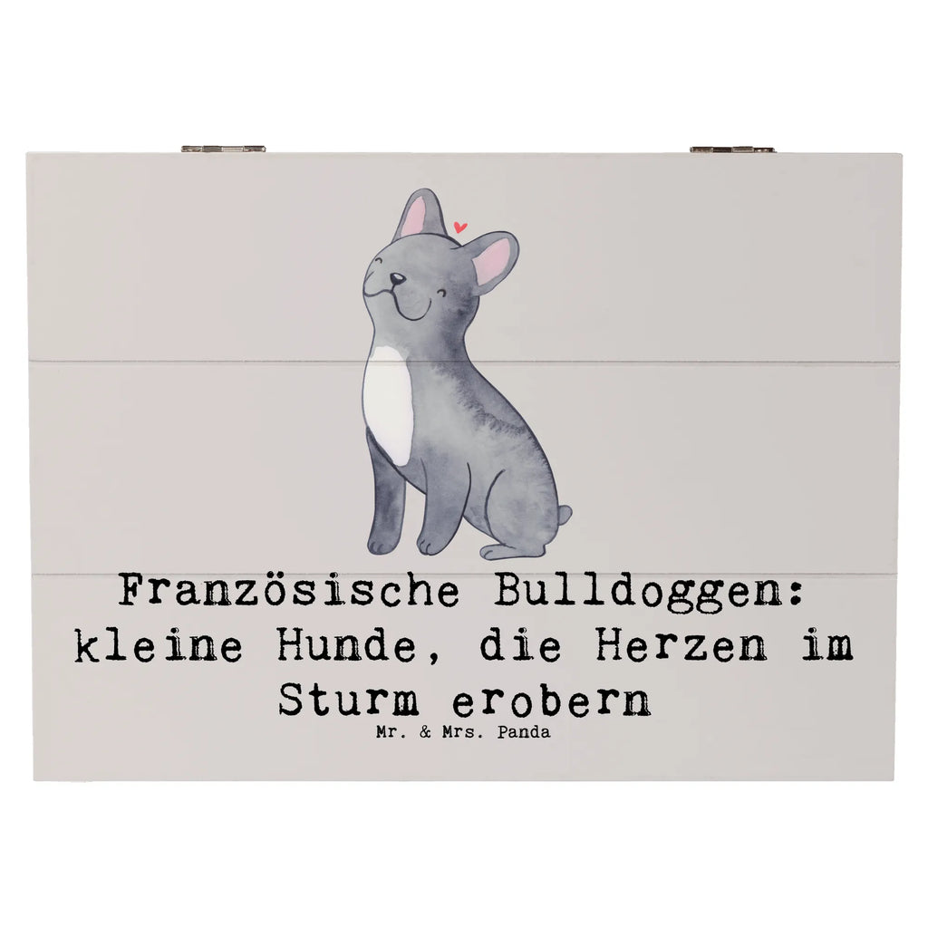 Holzkiste Französische Bulldogge XXL, Erinnerungskiste, Kiste, Geschenkbox, Schatulle, Geschenkdose, Erinnerungsbox, Holzkiste, Truhe, Schatzkiste, Dekokiste, Aufbewahrungsbox, Hund, Hunderasse, Rassehund, Hundebesitzer, Geschenk, Tierfreund, Schenken, Welpe