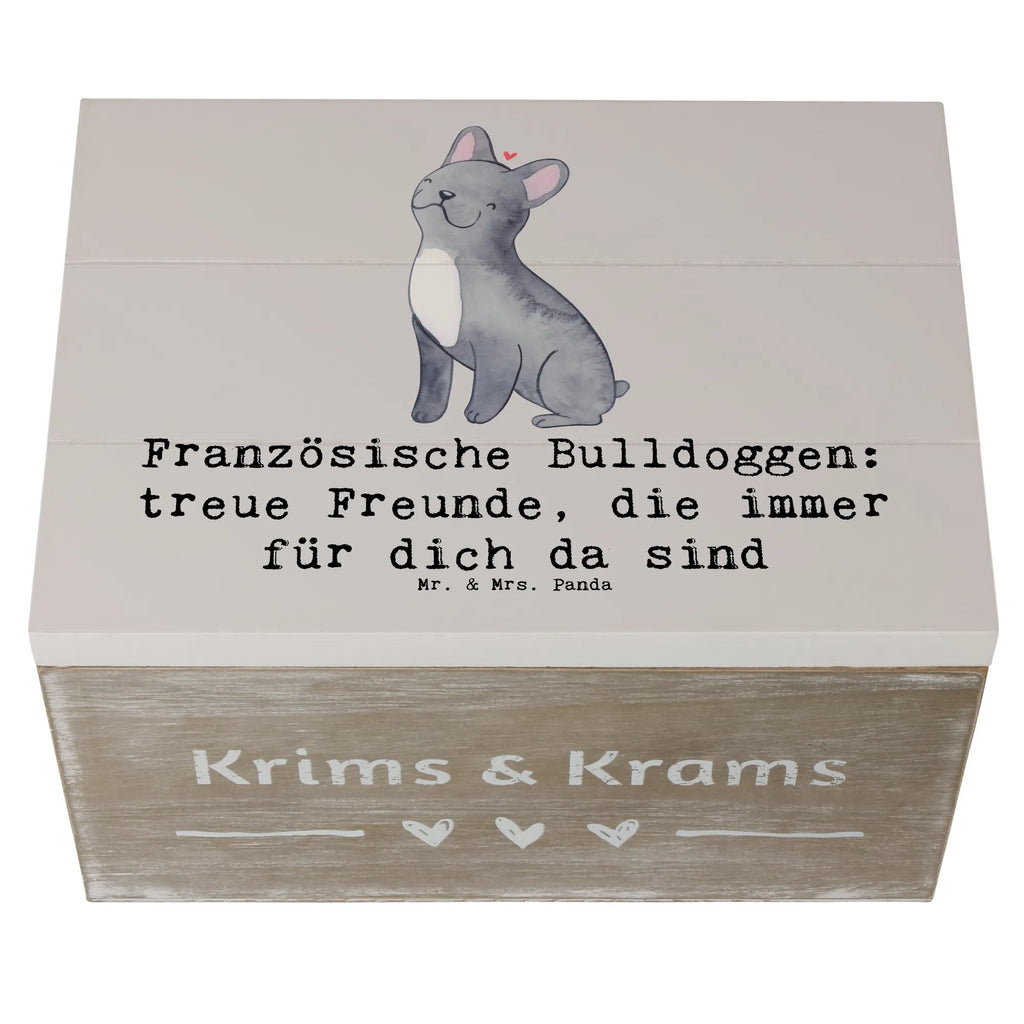 Holzkiste Französische Bulldogge Freund Truhe, Kiste, Erinnerungskiste, Geschenkbox, Schatzkiste, Erinnerungsbox, Dekokiste, Geschenkdose, XXL, Aufbewahrungsbox, Holzkiste, Schatulle, Hund, Hunderasse, Rassehund, Hundebesitzer, Geschenk, Tierfreund, Schenken, Welpe