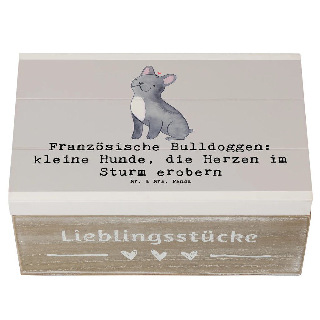 Holzkiste Französische Bulldogge XXL, Erinnerungskiste, Kiste, Geschenkbox, Schatulle, Geschenkdose, Erinnerungsbox, Holzkiste, Truhe, Schatzkiste, Dekokiste, Aufbewahrungsbox, Hund, Hunderasse, Rassehund, Hundebesitzer, Geschenk, Tierfreund, Schenken, Welpe