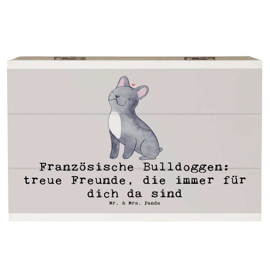 Holzkiste Französische Bulldogge Freund Truhe, Kiste, Erinnerungskiste, Geschenkbox, Schatzkiste, Erinnerungsbox, Dekokiste, Geschenkdose, XXL, Aufbewahrungsbox, Holzkiste, Schatulle, Hund, Hunderasse, Rassehund, Hundebesitzer, Geschenk, Tierfreund, Schenken, Welpe