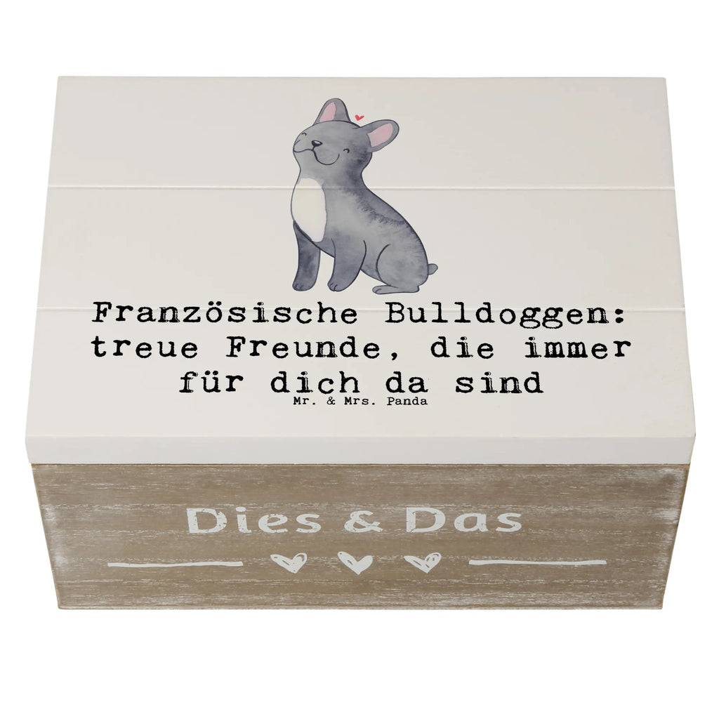 Holzkiste Französische Bulldogge Freund Truhe, Kiste, Erinnerungskiste, Geschenkbox, Schatzkiste, Erinnerungsbox, Dekokiste, Geschenkdose, XXL, Aufbewahrungsbox, Holzkiste, Schatulle, Hund, Hunderasse, Rassehund, Hundebesitzer, Geschenk, Tierfreund, Schenken, Welpe