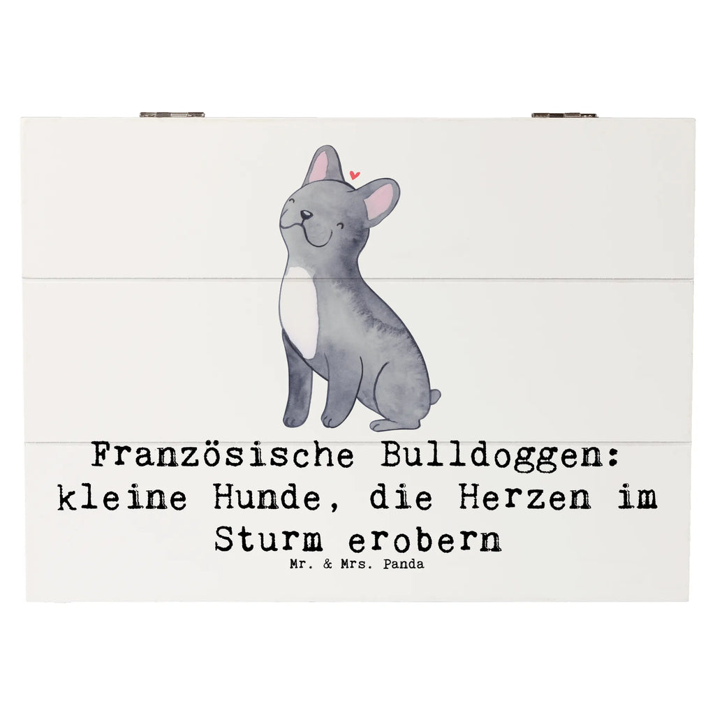 Holzkiste Französische Bulldogge XXL, Erinnerungskiste, Kiste, Geschenkbox, Schatulle, Geschenkdose, Erinnerungsbox, Holzkiste, Truhe, Schatzkiste, Dekokiste, Aufbewahrungsbox, Hund, Hunderasse, Rassehund, Hundebesitzer, Geschenk, Tierfreund, Schenken, Welpe