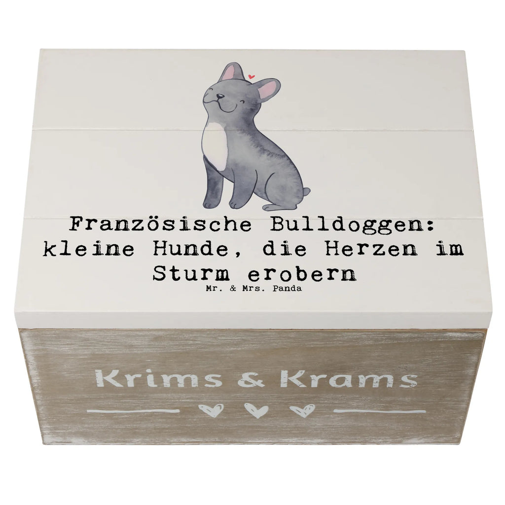 Holzkiste Französische Bulldogge XXL, Erinnerungskiste, Kiste, Geschenkbox, Schatulle, Geschenkdose, Erinnerungsbox, Holzkiste, Truhe, Schatzkiste, Dekokiste, Aufbewahrungsbox, Hund, Hunderasse, Rassehund, Hundebesitzer, Geschenk, Tierfreund, Schenken, Welpe