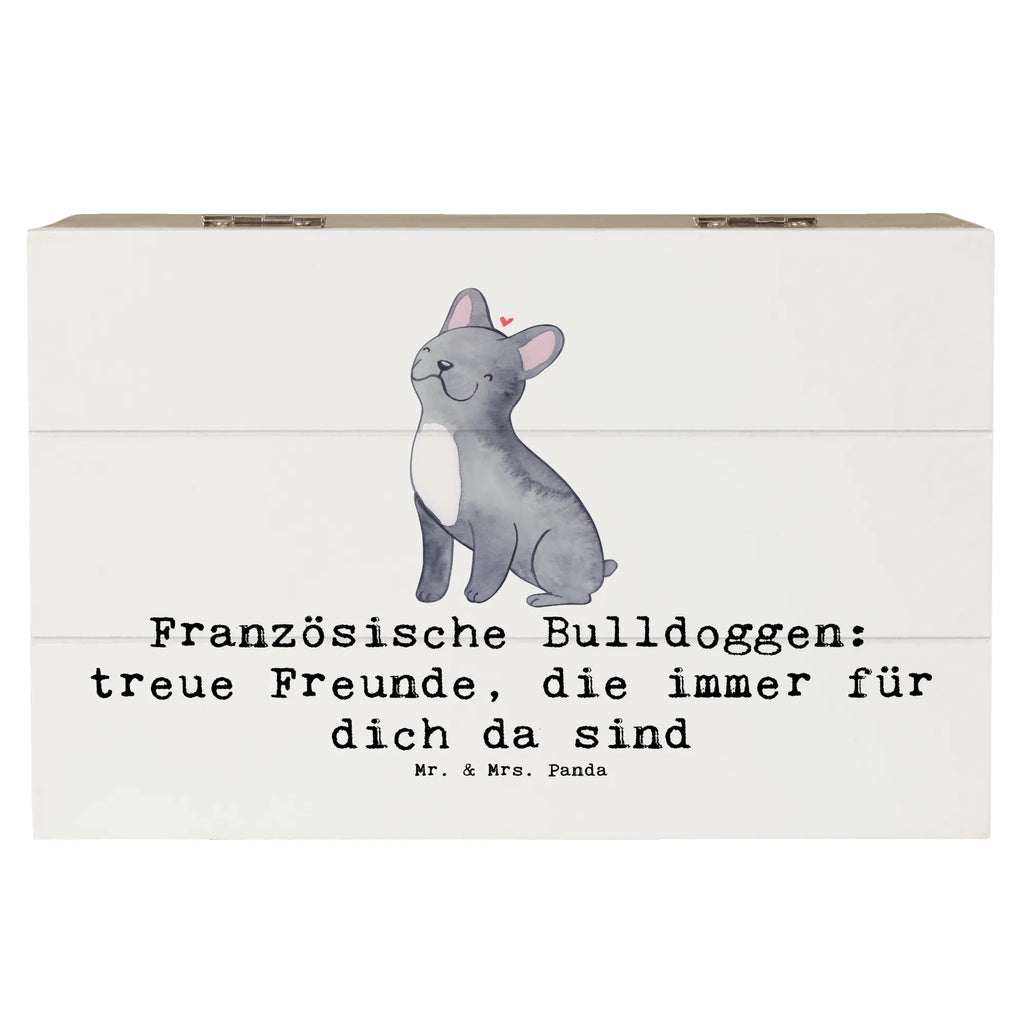 Holzkiste Französische Bulldogge Freund Truhe, Kiste, Erinnerungskiste, Geschenkbox, Schatzkiste, Erinnerungsbox, Dekokiste, Geschenkdose, XXL, Aufbewahrungsbox, Holzkiste, Schatulle, Hund, Hunderasse, Rassehund, Hundebesitzer, Geschenk, Tierfreund, Schenken, Welpe