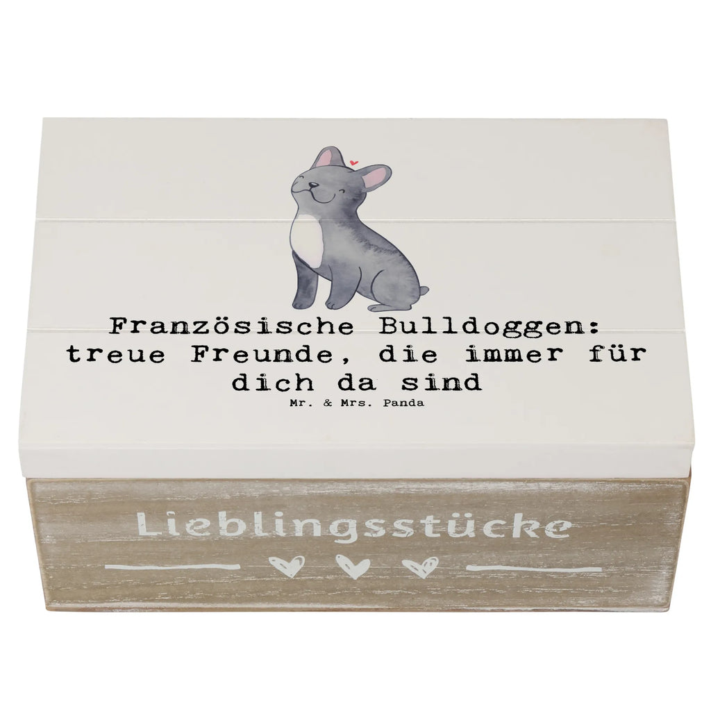 Holzkiste Französische Bulldogge Freund Truhe, Kiste, Erinnerungskiste, Geschenkbox, Schatzkiste, Erinnerungsbox, Dekokiste, Geschenkdose, XXL, Aufbewahrungsbox, Holzkiste, Schatulle, Hund, Hunderasse, Rassehund, Hundebesitzer, Geschenk, Tierfreund, Schenken, Welpe