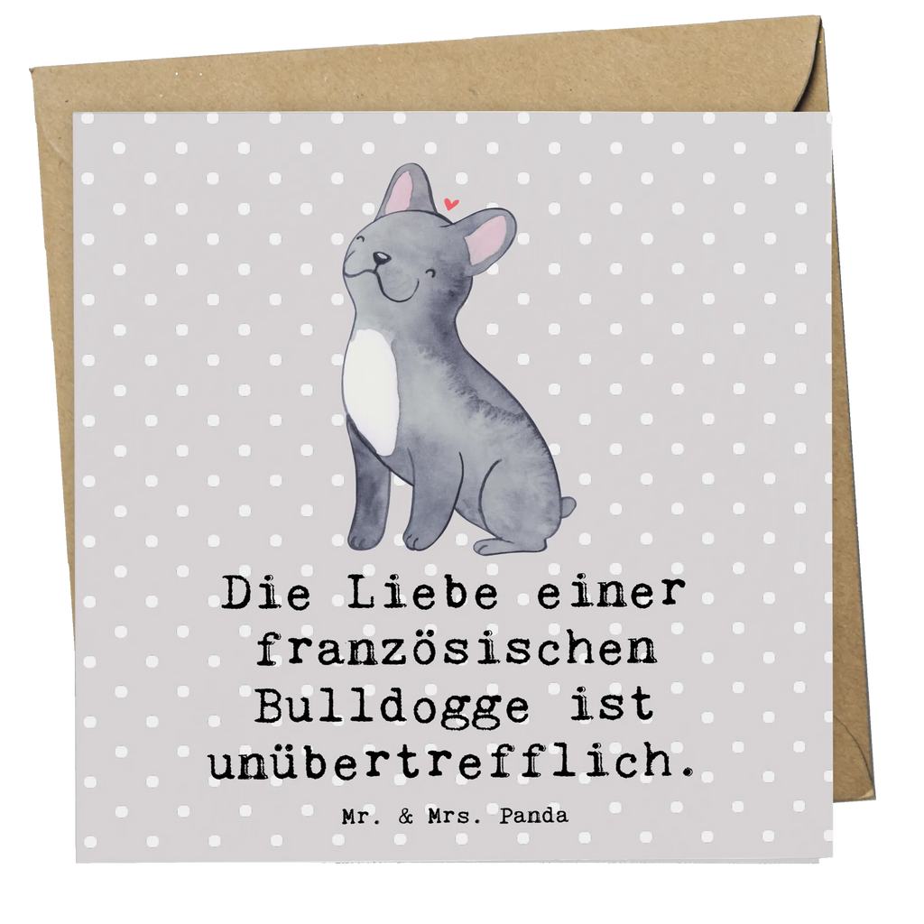 Deluxe Karte Französische Bulldogge Liebe Karte, Hochzeitskarte, Glückwunschkarte, Klappkarte, Grußkarte, Einladungskarte, Hochwertige Klappkarte, Hochwertige Grußkarte, Geburtstagskarte, Hund, Hunderasse, Rassehund, Hundebesitzer, Geschenk, Tierfreund, Schenken, Welpe