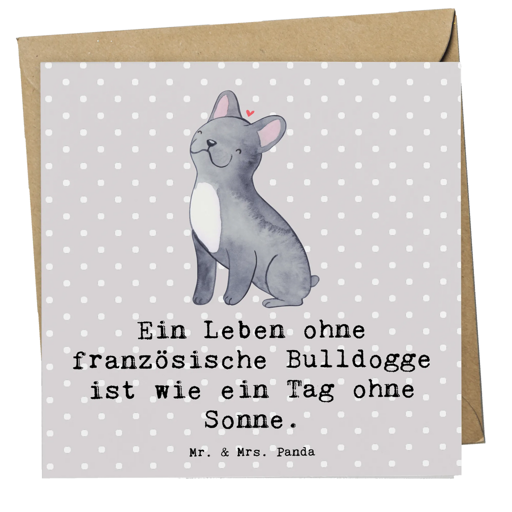 Deluxe Card Ein Leben ohne französische Bulldogge ist wie ein Tag ohne Sonne. Geburtstagskarte, Klappkarte, Hochwertige Grußkarte, Karte, Glückwunschkarte, Hochzeitskarte, Einladungskarte, Hochwertige Klappkarte, Grußkarte, Hund, Hunderasse, Rassehund, Hundebesitzer, Geschenk, Tierfreund, Schenken, Welpe
