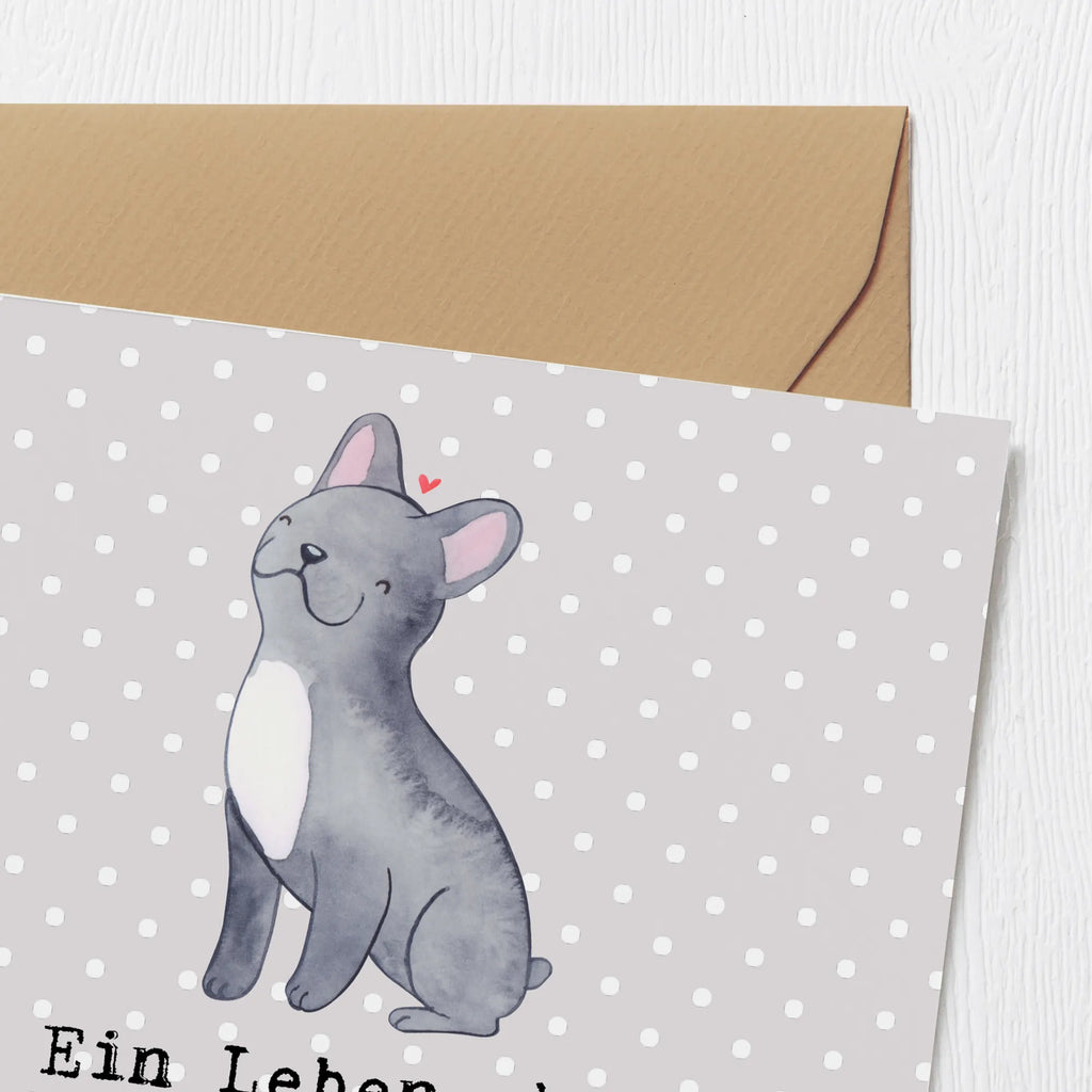 Deluxe Card Ein Leben ohne französische Bulldogge ist wie ein Tag ohne Sonne. Geburtstagskarte, Klappkarte, Hochwertige Grußkarte, Karte, Glückwunschkarte, Hochzeitskarte, Einladungskarte, Hochwertige Klappkarte, Grußkarte, Hund, Hunderasse, Rassehund, Hundebesitzer, Geschenk, Tierfreund, Schenken, Welpe