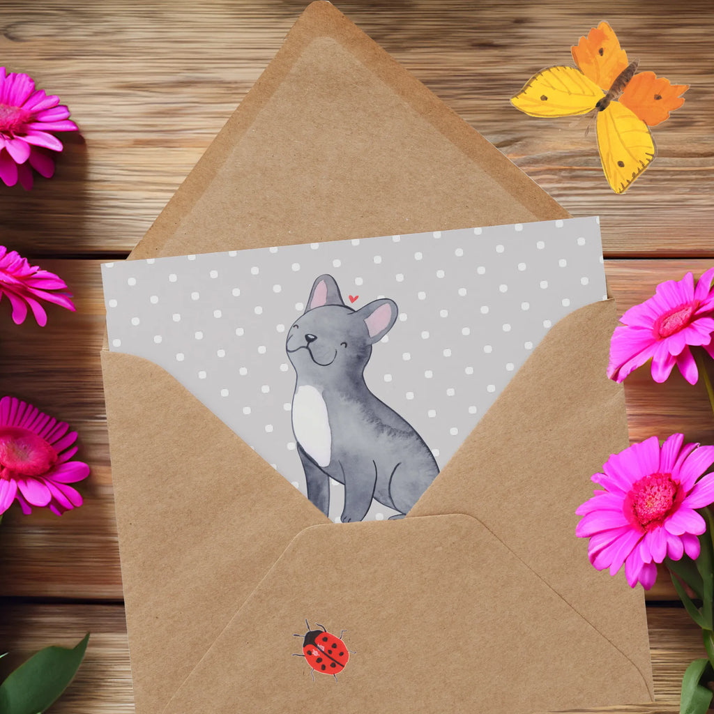Deluxe Card Französische Bulldoggen: treue Freunde, die immer für dich da sind Hochwertige Klappkarte, Karte, Hochwertige Grußkarte, Glückwunschkarte, Hochzeitskarte, Einladungskarte, Grußkarte, Geburtstagskarte, Klappkarte, Hund, Hunderasse, Rassehund, Hundebesitzer, Geschenk, Tierfreund, Schenken, Welpe