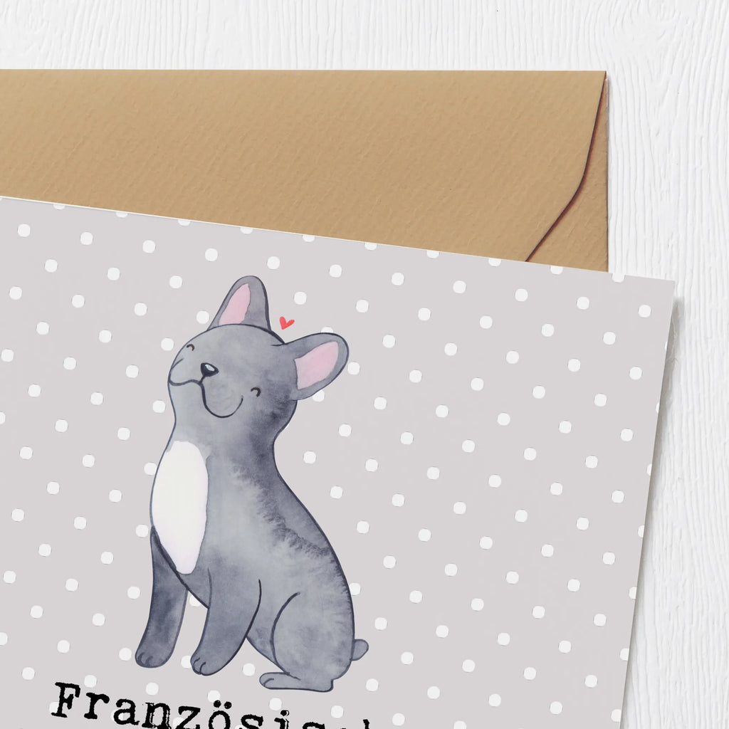 Deluxe Card Französische Bulldoggen: treue Freunde, die immer für dich da sind Hochwertige Klappkarte, Karte, Hochwertige Grußkarte, Glückwunschkarte, Hochzeitskarte, Einladungskarte, Grußkarte, Geburtstagskarte, Klappkarte, Hund, Hunderasse, Rassehund, Hundebesitzer, Geschenk, Tierfreund, Schenken, Welpe