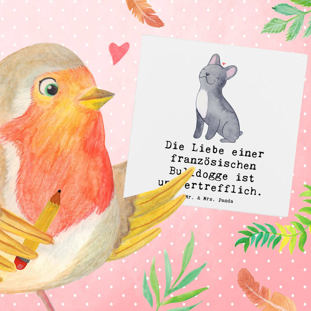 Deluxe Karte Französische Bulldogge Liebe Karte, Hochzeitskarte, Glückwunschkarte, Klappkarte, Grußkarte, Einladungskarte, Hochwertige Klappkarte, Hochwertige Grußkarte, Geburtstagskarte, Hund, Hunderasse, Rassehund, Hundebesitzer, Geschenk, Tierfreund, Schenken, Welpe