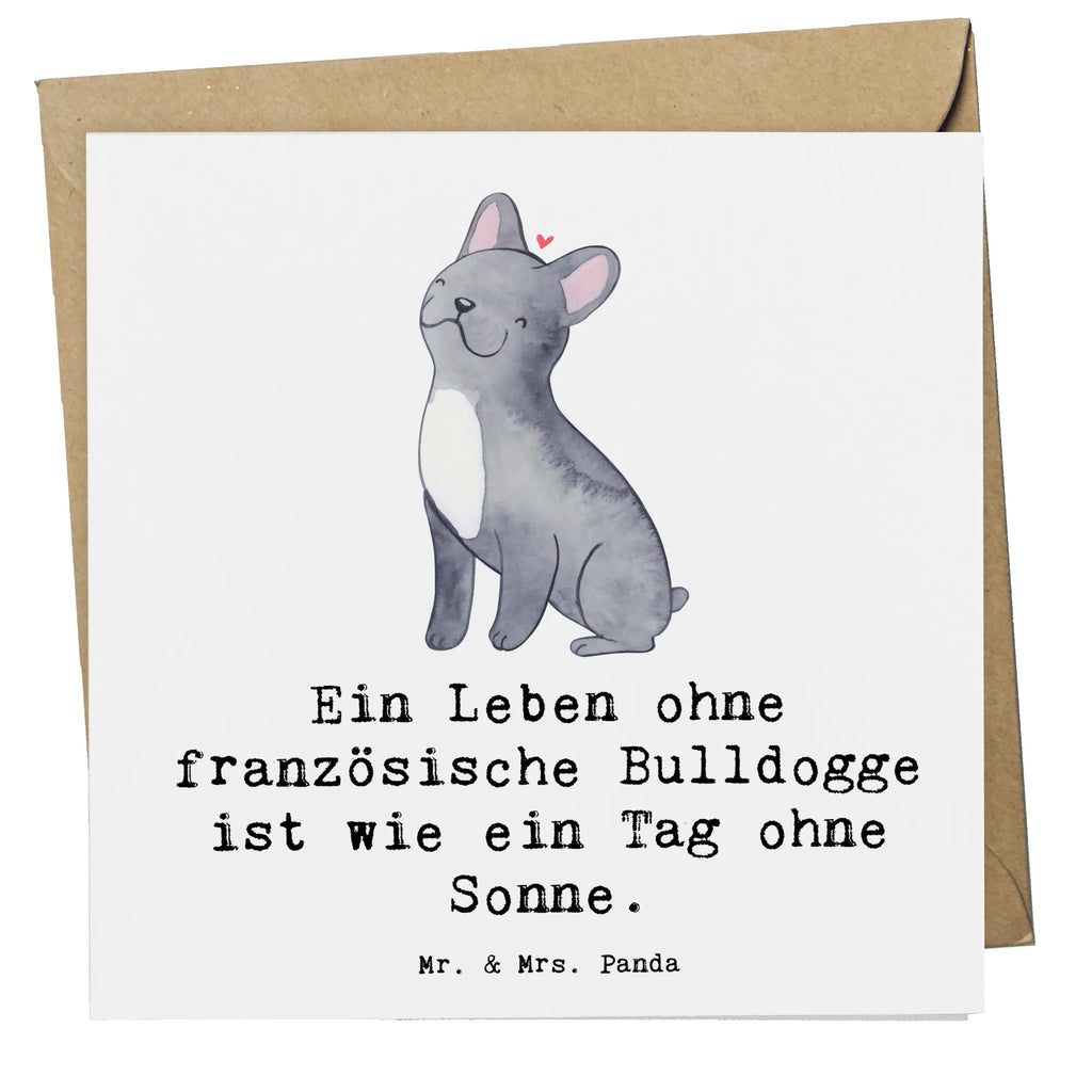 Deluxe Card Ein Leben ohne französische Bulldogge ist wie ein Tag ohne Sonne. Geburtstagskarte, Klappkarte, Hochwertige Grußkarte, Karte, Glückwunschkarte, Hochzeitskarte, Einladungskarte, Hochwertige Klappkarte, Grußkarte, Hund, Hunderasse, Rassehund, Hundebesitzer, Geschenk, Tierfreund, Schenken, Welpe