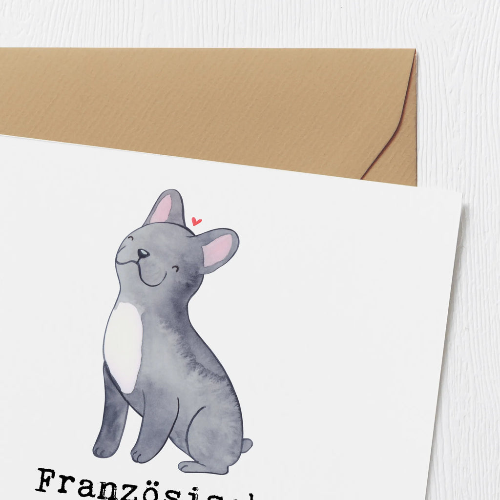 Deluxe Card Französische Bulldoggen: treue Freunde, die immer für dich da sind Hochwertige Klappkarte, Karte, Hochwertige Grußkarte, Glückwunschkarte, Hochzeitskarte, Einladungskarte, Grußkarte, Geburtstagskarte, Klappkarte, Hund, Hunderasse, Rassehund, Hundebesitzer, Geschenk, Tierfreund, Schenken, Welpe