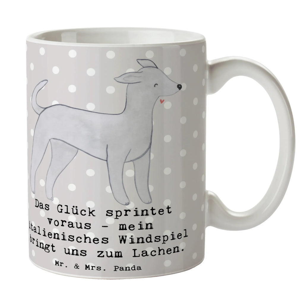 Mug Das Glück sprintet voraus - mein italienisches Windspiel bringt uns zum Lachen. Teetasse, Kaffeetasse, Geschenktasse, Tasse mit Zitaten, Tasse, Keramiktasse, Bürotasse, Porzellantasse, Tasse mit Motiven, Hund, Hunderasse, Rassehund, Hundebesitzer, Geschenk, Tierfreund, Schenken, Welpe