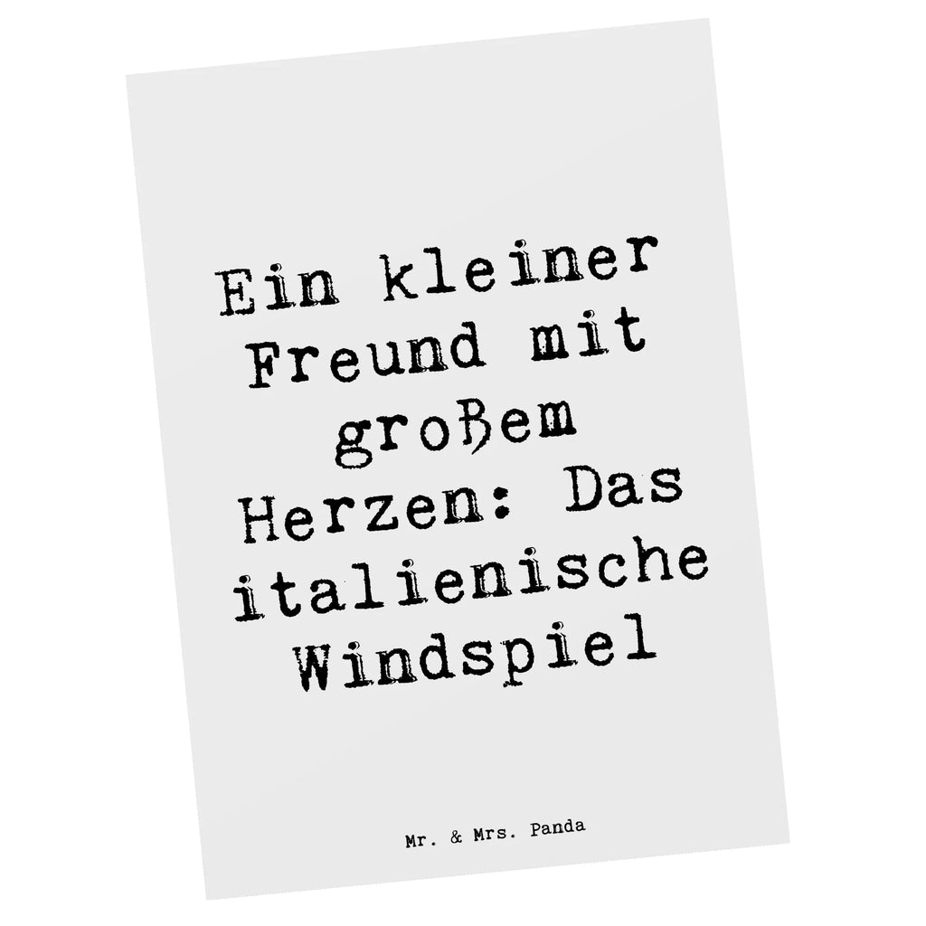 Postcard Saying Ein kleiner Freund mit großem Herzen: Das italienische Windspiel Geschenkkarte, Ansichtskarten, Ansichtskarte, Einladungskarte, Postkarte, Einladung, Karte, Einladung Geburtstag, Geburtstagskarte, Dankeskarte, Grußkarte, Einladungskarten Geburtstag, Hund, Hunderasse, Rassehund, Hundebesitzer, Geschenk, Tierfreund, Schenken, Welpe