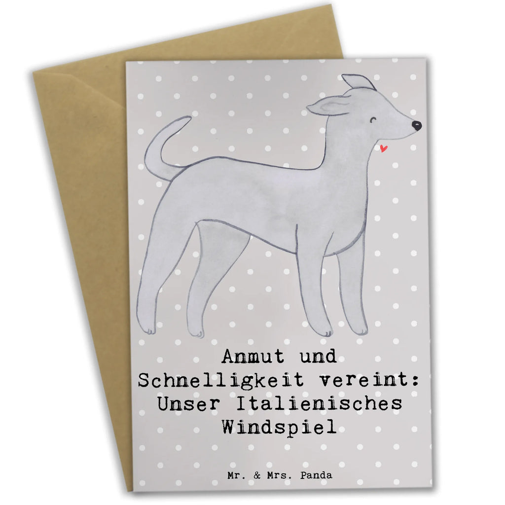 Greetings card Anmut und Schnelligkeit vereint: Unser Italienisches Windspiel Ansichtskarten, Karte, Klappkarte, Grußkarte, Geburtstagskarte, Einladungskarte, Glückwunschkarte, Hochzeitskarte, Hund, Hunderasse, Rassehund, Hundebesitzer, Geschenk, Tierfreund, Schenken, Welpe
