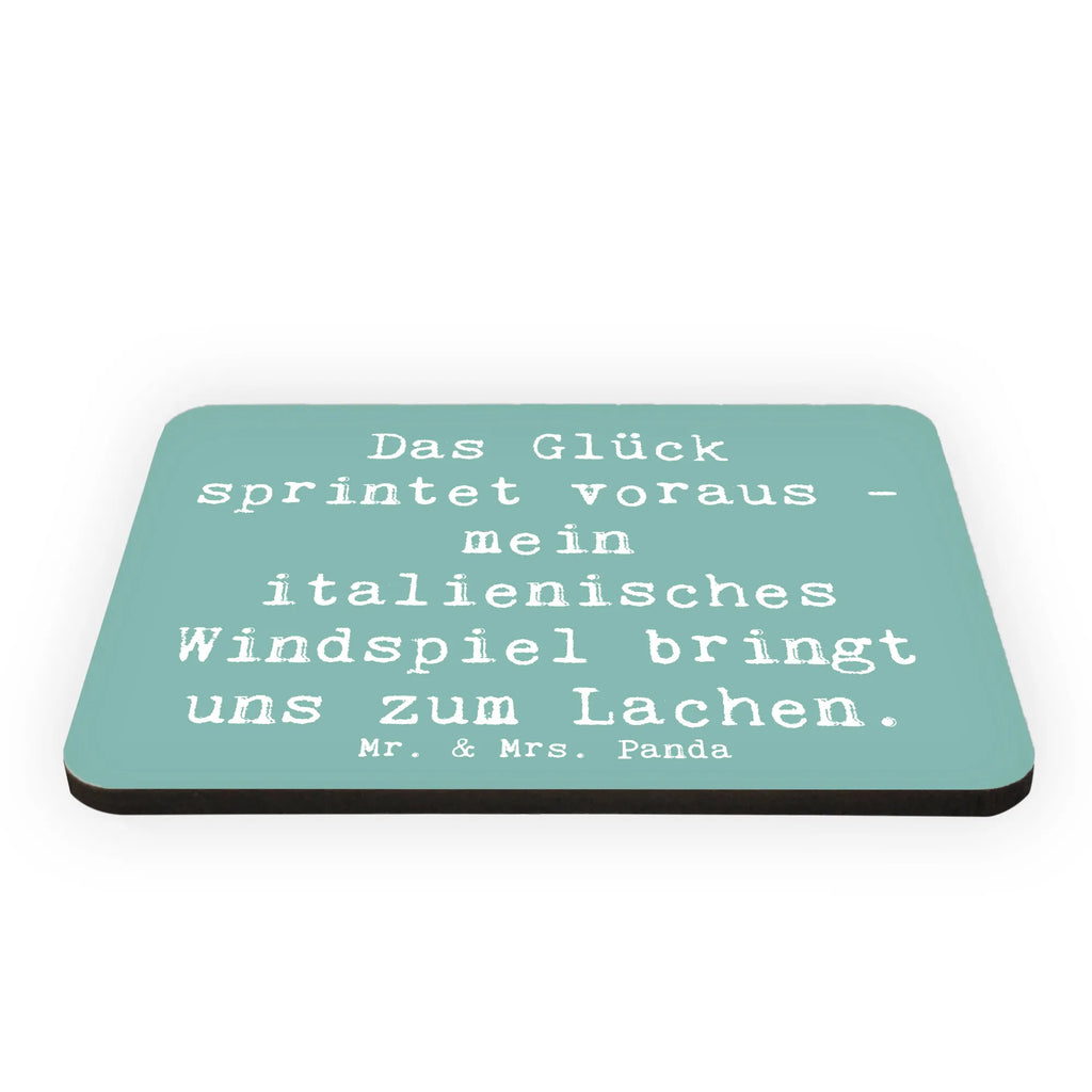 Magnet Saying Das Glück sprintet voraus - mein italienisches Windspiel bringt uns zum Lachen. Whiteboard Magnet, Dekomagnet, Notiz Magnet, Kühlschrankmagnet, Pinnwandmagnet, Motivmagnete, Kühlschrank Dekoration, Souvenir Magnet, Hund, Hunderasse, Rassehund, Hundebesitzer, Geschenk, Tierfreund, Schenken, Welpe