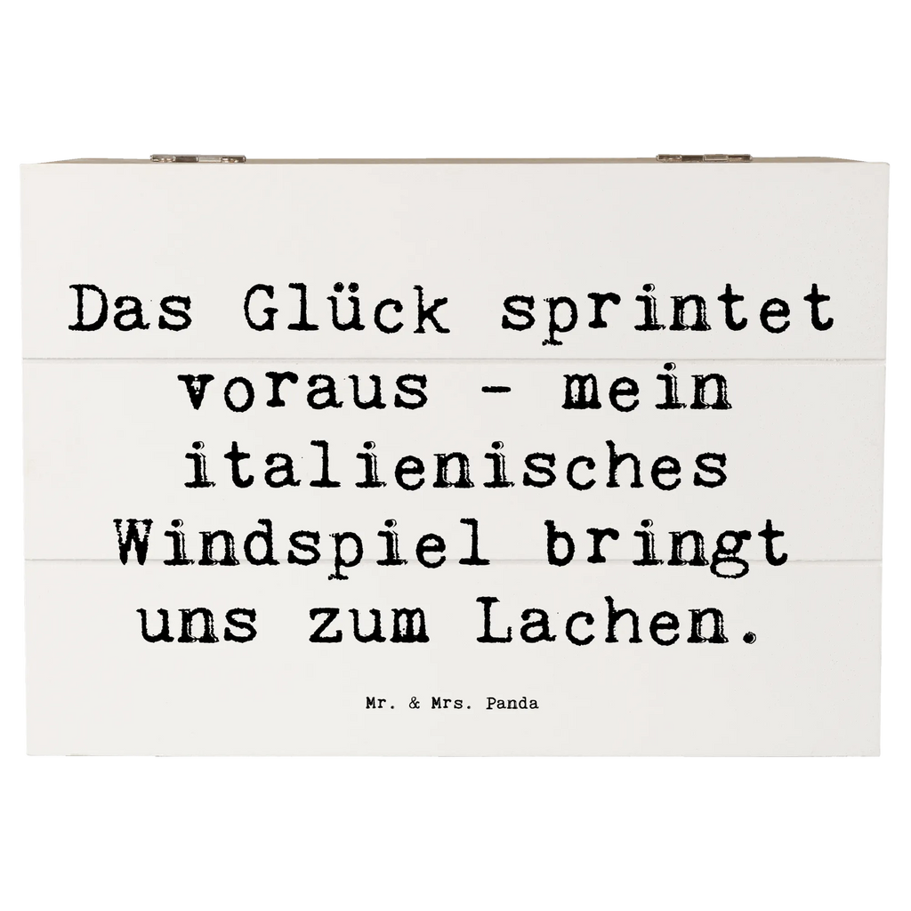 Holzkiste Spruch Italienisches Windspiel Glück Aufbewahrungsbox, Kiste, Geschenkdose, Erinnerungskiste, Schatulle, Geschenkbox, XXL, Erinnerungsbox, Dekokiste, Holzkiste, Schatzkiste, Truhe, Hund, Hunderasse, Rassehund, Hundebesitzer, Geschenk, Tierfreund, Schenken, Welpe