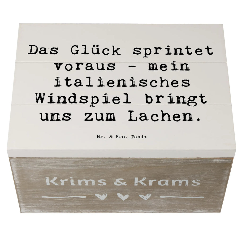 Holzkiste Spruch Italienisches Windspiel Glück Aufbewahrungsbox, Kiste, Geschenkdose, Erinnerungskiste, Schatulle, Geschenkbox, XXL, Erinnerungsbox, Dekokiste, Holzkiste, Schatzkiste, Truhe, Hund, Hunderasse, Rassehund, Hundebesitzer, Geschenk, Tierfreund, Schenken, Welpe