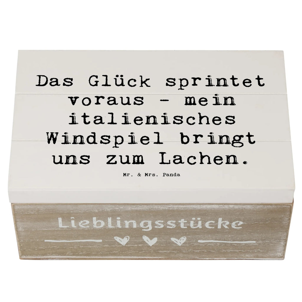 Holzkiste Spruch Italienisches Windspiel Glück Aufbewahrungsbox, Kiste, Geschenkdose, Erinnerungskiste, Schatulle, Geschenkbox, XXL, Erinnerungsbox, Dekokiste, Holzkiste, Schatzkiste, Truhe, Hund, Hunderasse, Rassehund, Hundebesitzer, Geschenk, Tierfreund, Schenken, Welpe