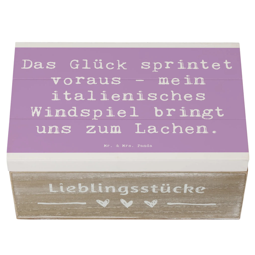 Holzkiste Spruch Italienisches Windspiel Glück Aufbewahrungsbox, Kiste, Geschenkdose, Erinnerungskiste, Schatulle, Geschenkbox, XXL, Erinnerungsbox, Dekokiste, Holzkiste, Schatzkiste, Truhe, Hund, Hunderasse, Rassehund, Hundebesitzer, Geschenk, Tierfreund, Schenken, Welpe