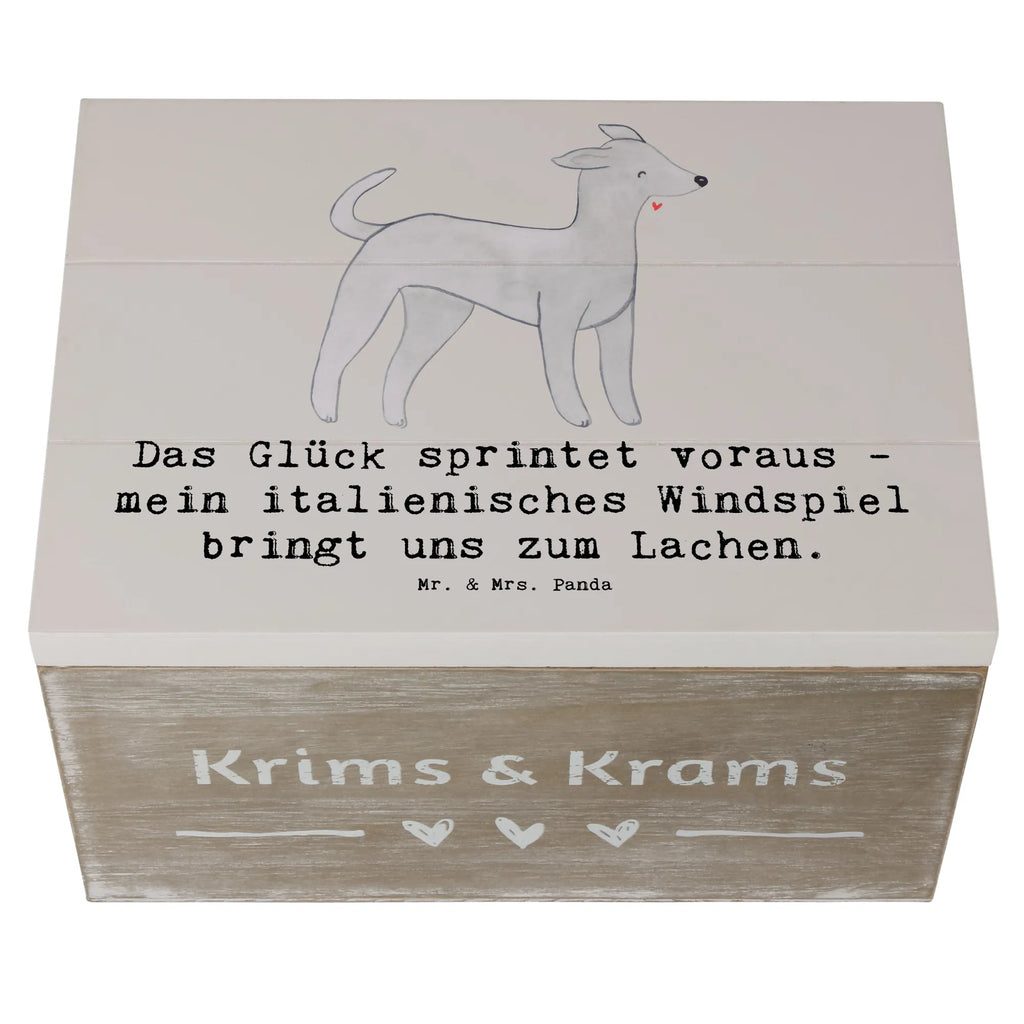 Holzkiste Italienisches Windspiel Glück Kiste, Holzkiste, Erinnerungsbox, Geschenkbox, Schatulle, Geschenkdose, XXL, Erinnerungskiste, Truhe, Schatzkiste, Aufbewahrungsbox, Dekokiste, Hund, Hunderasse, Rassehund, Hundebesitzer, Geschenk, Tierfreund, Schenken, Welpe