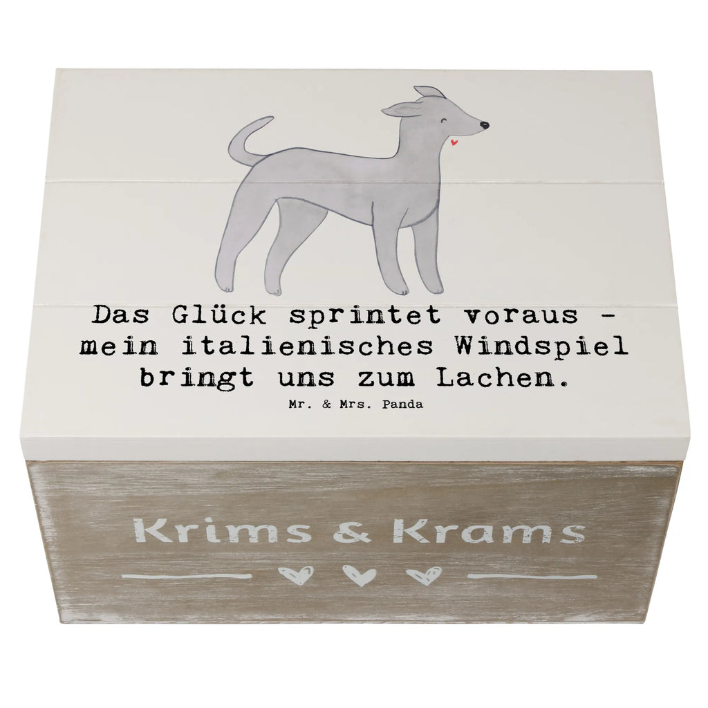 Holzkiste Italienisches Windspiel Glück Kiste, Holzkiste, Erinnerungsbox, Geschenkbox, Schatulle, Geschenkdose, XXL, Erinnerungskiste, Truhe, Schatzkiste, Aufbewahrungsbox, Dekokiste, Hund, Hunderasse, Rassehund, Hundebesitzer, Geschenk, Tierfreund, Schenken, Welpe
