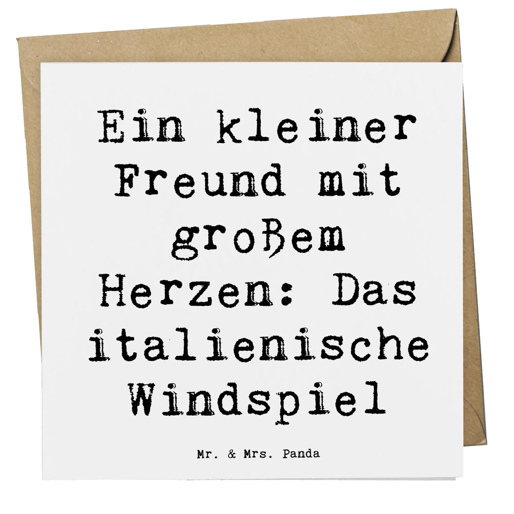 Deluxe Card Saying Ein kleiner Freund mit großem Herzen: Das italienische Windspiel Karte, Glückwunschkarte, Grußkarte, Geburtstagskarte, Hochwertige Grußkarte, Einladungskarte, Klappkarte, Hochzeitskarte, Hochwertige Klappkarte, Hund, Hunderasse, Rassehund, Hundebesitzer, Geschenk, Tierfreund, Schenken, Welpe
