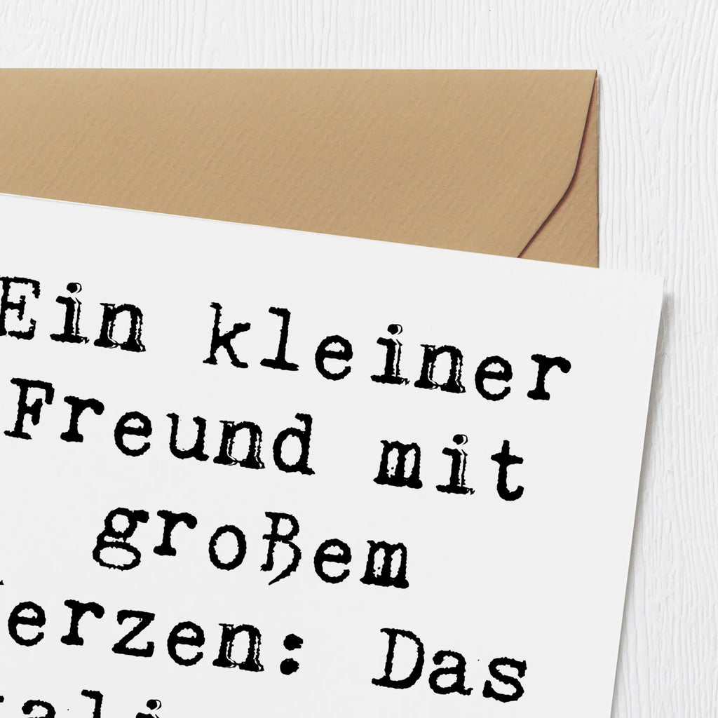 Deluxe Card Saying Ein kleiner Freund mit großem Herzen: Das italienische Windspiel Karte, Glückwunschkarte, Grußkarte, Geburtstagskarte, Hochwertige Grußkarte, Einladungskarte, Klappkarte, Hochzeitskarte, Hochwertige Klappkarte, Hund, Hunderasse, Rassehund, Hundebesitzer, Geschenk, Tierfreund, Schenken, Welpe