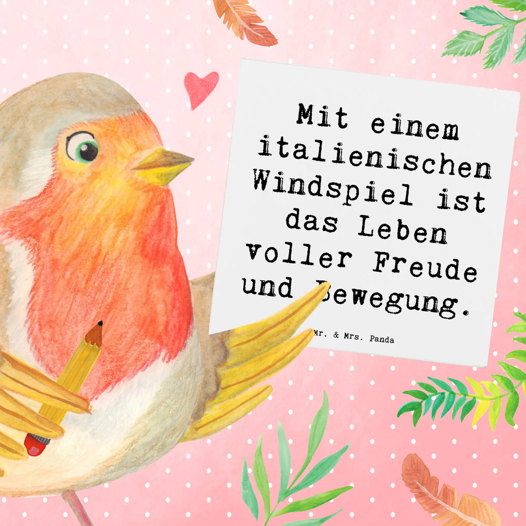 Deluxe Karte Spruch Italienisches Windspiel Glück Hochwertige Grußkarte, Grußkarte, Geburtstagskarte, Einladungskarte, Hochzeitskarte, Klappkarte, Hochwertige Klappkarte, Karte, Glückwunschkarte, Hund, Hunderasse, Rassehund, Hundebesitzer, Geschenk, Tierfreund, Schenken, Welpe