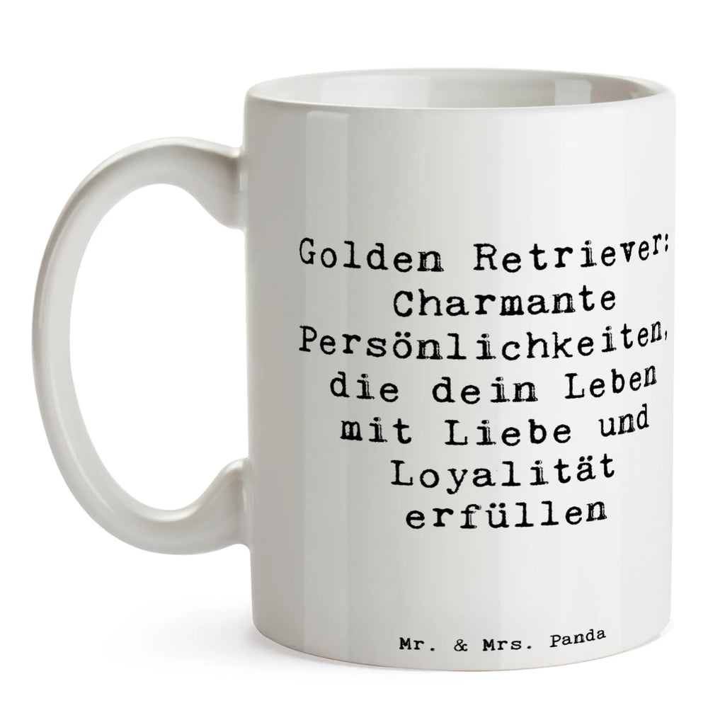Mug Saying Golden Retriever: Charmante Persönlichkeiten, die dein Leben mit Liebe und Loyalität erfüllen Tasse, Bürotasse, Geschenktasse, Tasse mit Motiven, Teetasse, Keramiktasse, Porzellantasse, Kaffeetasse, Tasse mit Zitaten, Hund, Hunderasse, Rassehund, Hundebesitzer, Geschenk, Tierfreund, Schenken, Welpe