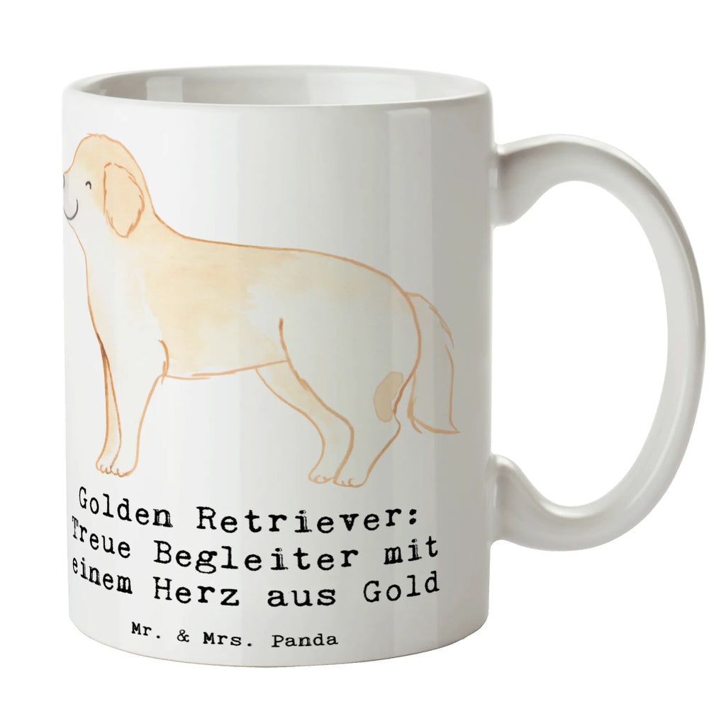 Mug Golden Retriever: Treue Begleiter mit einem Herz aus Gold Tasse mit Motiven, Tasse, Tasse mit Zitaten, Bürotasse, Teetasse, Kaffeetasse, Geschenktasse, Porzellantasse, Keramiktasse, Hund, Hunderasse, Rassehund, Hundebesitzer, Geschenk, Tierfreund, Schenken, Welpe