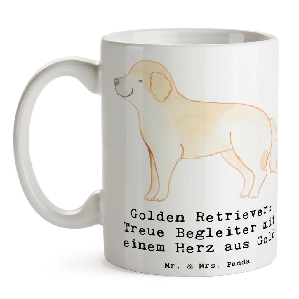 Mug Golden Retriever: Treue Begleiter mit einem Herz aus Gold Tasse mit Motiven, Tasse, Tasse mit Zitaten, Bürotasse, Teetasse, Kaffeetasse, Geschenktasse, Porzellantasse, Keramiktasse, Hund, Hunderasse, Rassehund, Hundebesitzer, Geschenk, Tierfreund, Schenken, Welpe